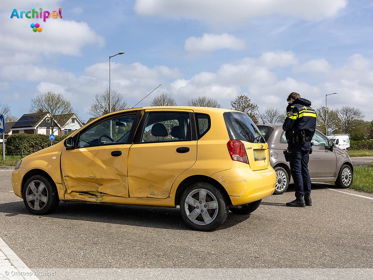 Aanrijding op kruising N215