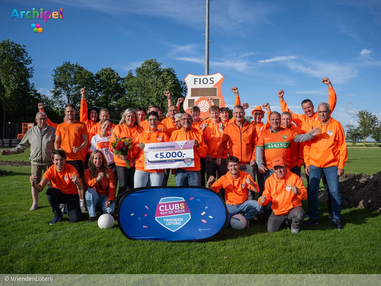 Club van de Week-titel levert FIOS 5.000 euro op