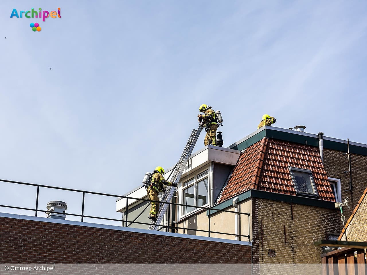 Brand op bovenverdieping monumentaal pand in Dirksland