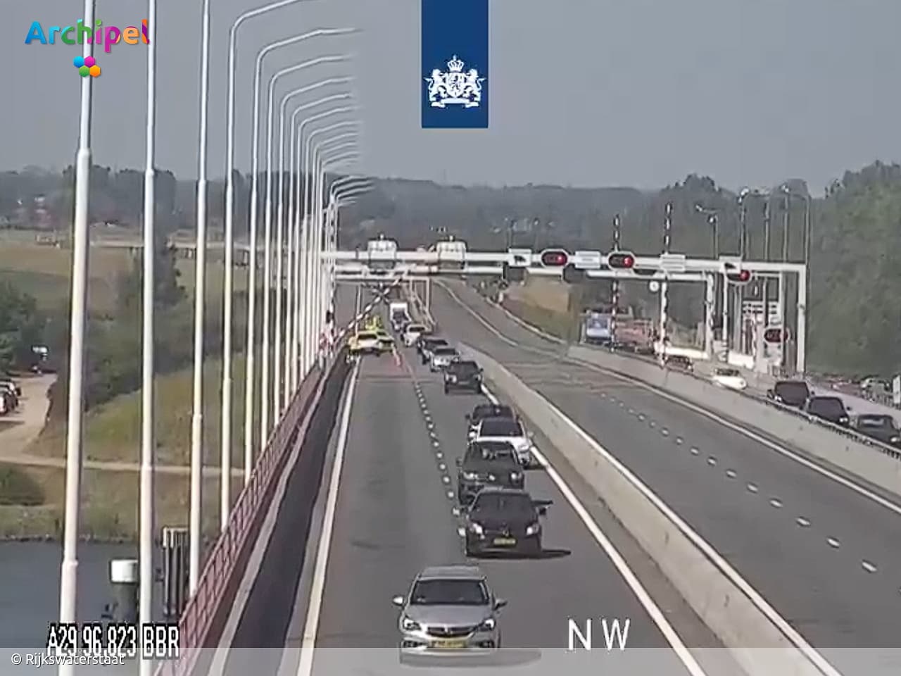 Tweede aanrijding met slagboom op Haringvlietbrug in vier dagen
