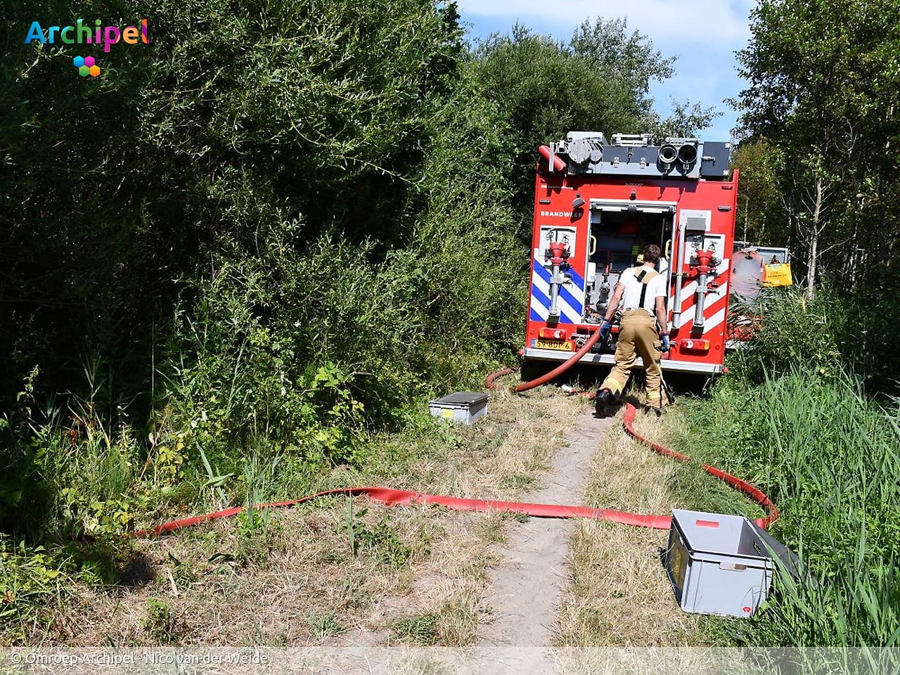 Duinbrand bij Ouddorp snel onder controle