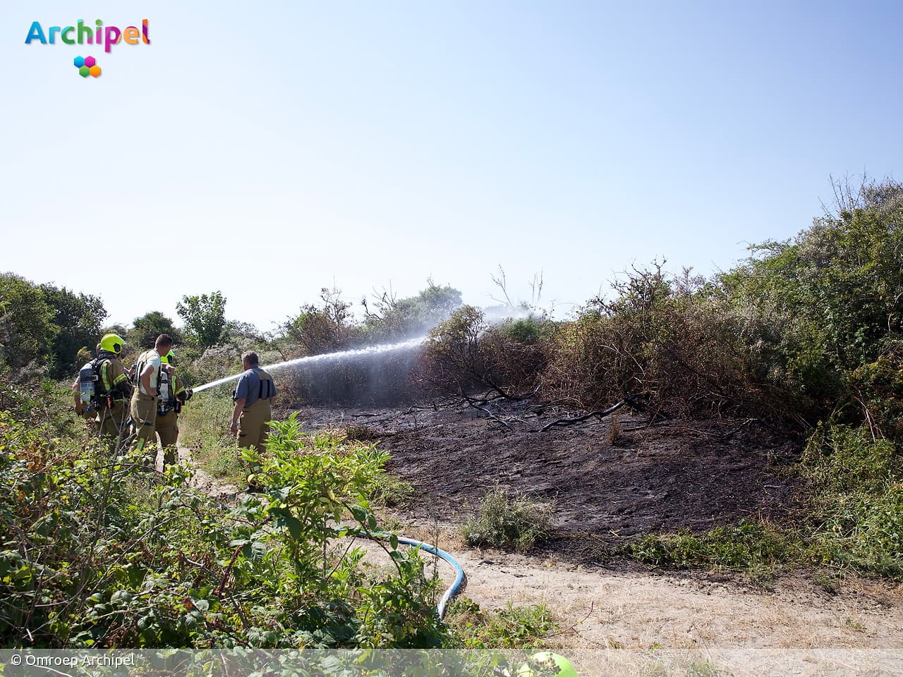 Duinbrand bij Ouddorp snel onder controle