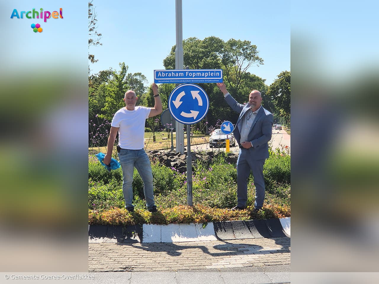 Rotonde vernoemd naar 'burgemeester van het eiland' Abraham Fopma