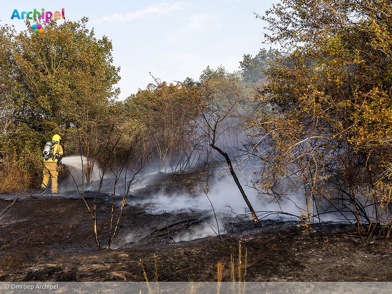 Duinbrand bij de Kwade Hoek
