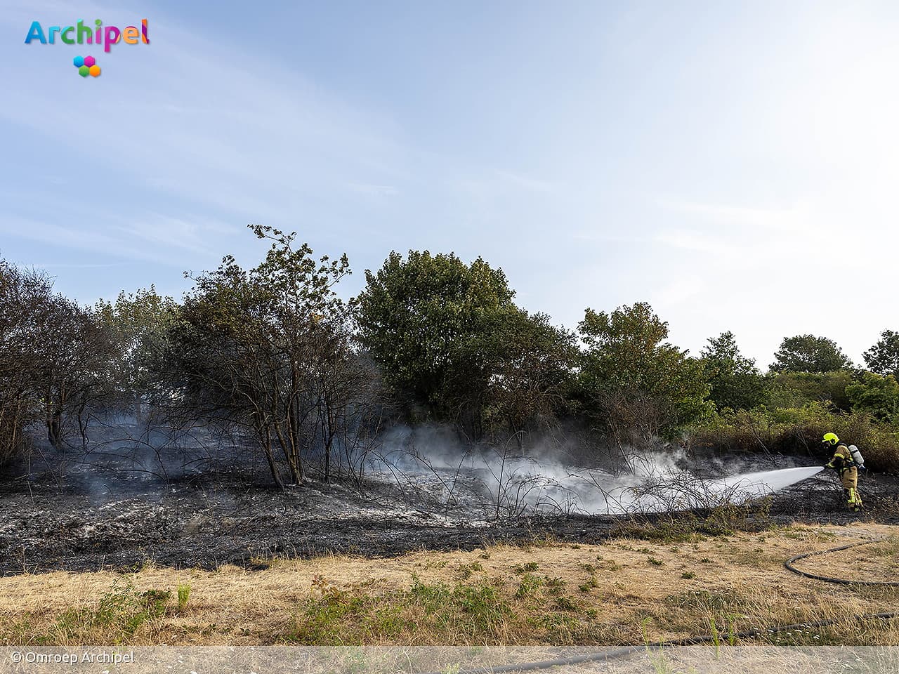 Duinbrand bij de Kwade Hoek