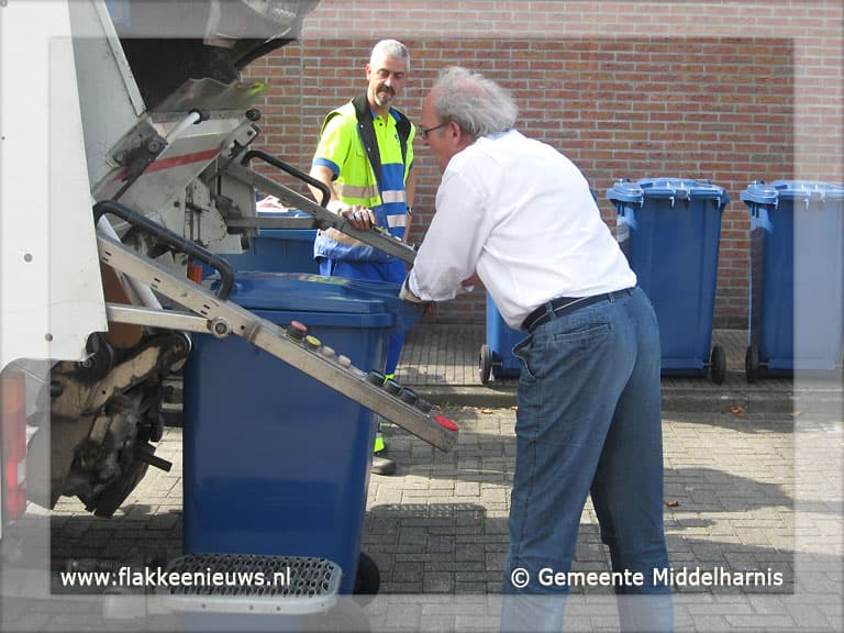 Inzameling papier blauwe container start op zaterdag 1 oktober