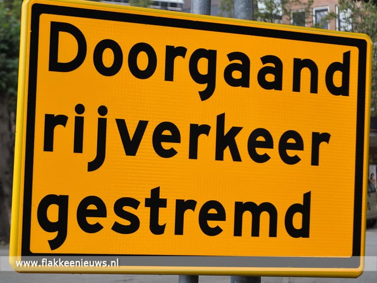 Verkeershinder N59 door werkzaamheden