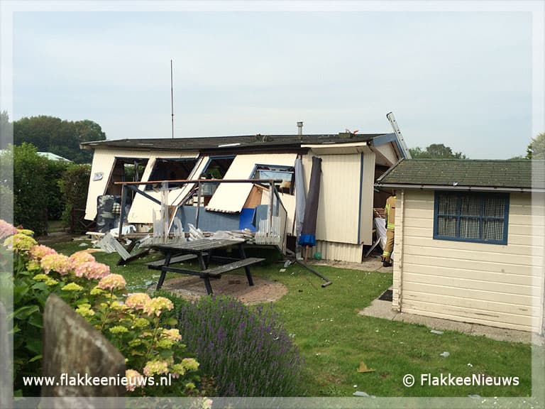 Ontploffing in vakantiewoning Ouddorp