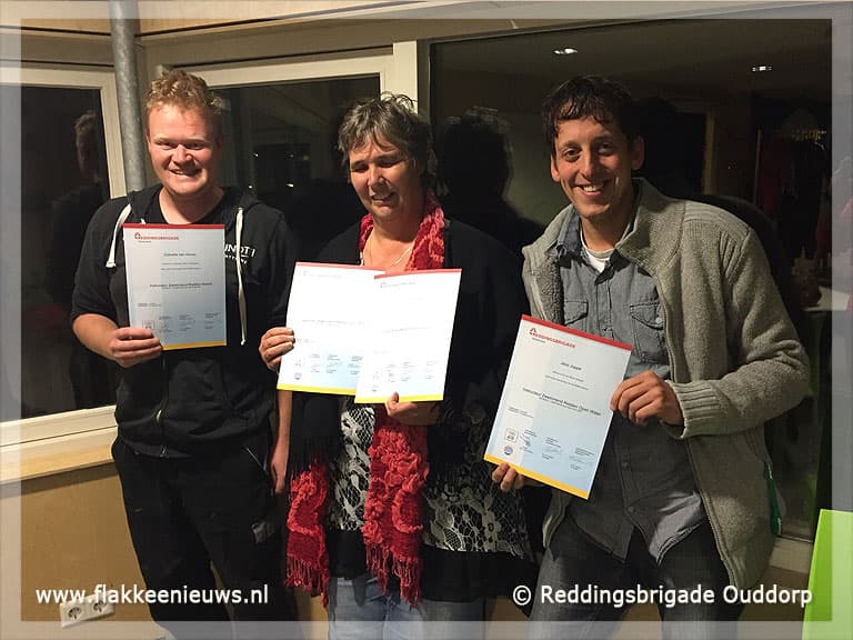Ouddorpse Reddingsbrigade twee instructeurs rijker