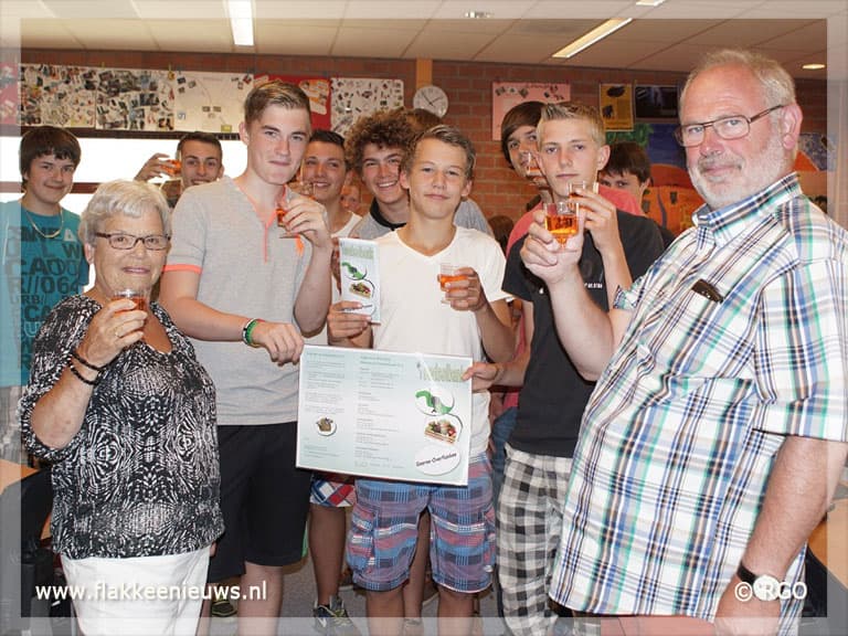 Leerlingen maken flyer voor Voedselbank