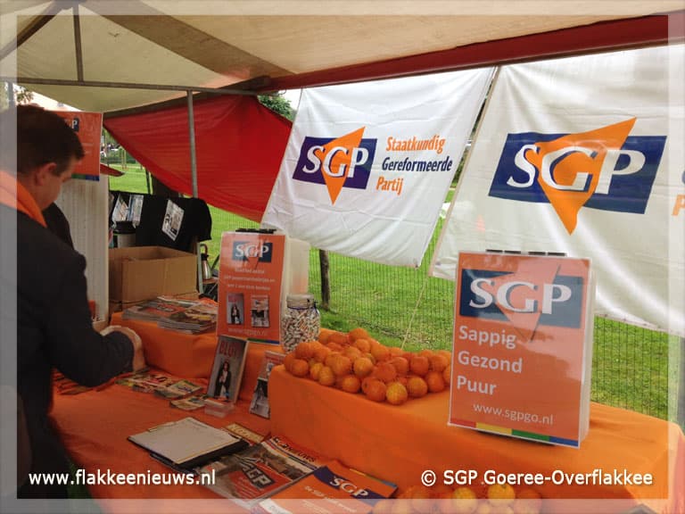 SGP-fractie op actiedag Mekkerstee