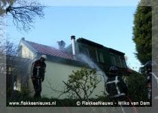 Schoorsteenbrand in Ooltgensplaat