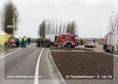 Aanrijding op de N215 bij Dirksland
