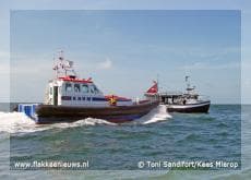 Prinses Margriet vaart voor brand op de OD 55