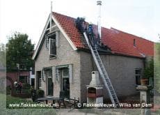 Schoorsteenbrand in Dirksland
