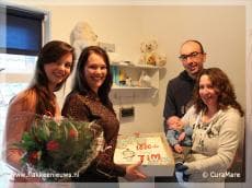 1000ste baby geboren bij verloskundig centrum CuraVita