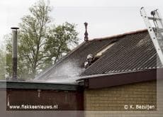 Brand in schuur bij Ouddorp