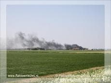 Brand bij boerderij in Melissant