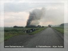 Grote brand in loods Dirksland