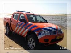 Ongeval met kitesurfster strand Ouddorp