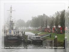 Heftige brand op korpsschip de Zeefakkel