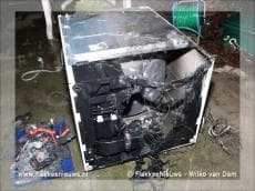 Brand in wasdroger