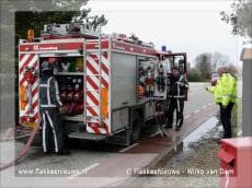Brandweer rukt uit voor gaslek en binnenbrand