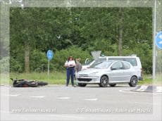 Ongeval tussen brommer en personenauto
