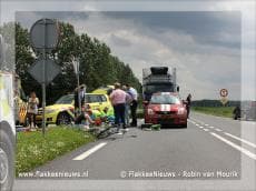 Fietser ernstig gewond na aanrijding