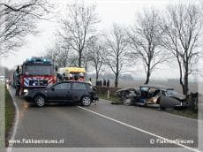 Twee gewonden bij aanrijding Langeweg Ooltgensplaat