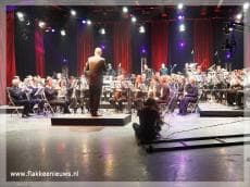 Fanfare-orkest Vooruit in de studio