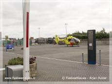 Traumaheli vliegt voor bedrijfsongeval