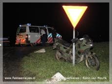 Eenzijdig ongeval met motor