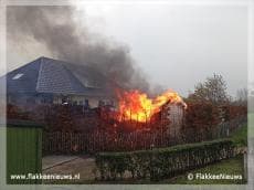 Gebouwbrand bij Melissant