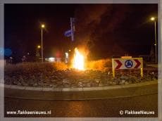 Dirkslandse Eiffeltoren in brand