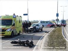Traumaheli vliegt voor ongeval met brommer