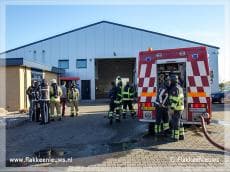 Brand in spuitcabine Middelharnis