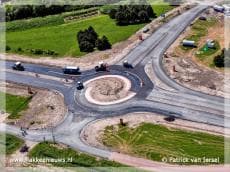 Nieuwe rotondes N57 bij Ouddorp klaar