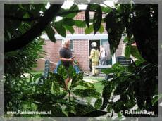 Brand op dak van bungalow