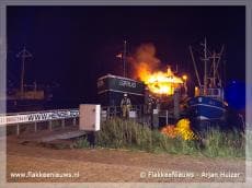 Scheepsbrand in Stellendamse haven