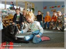 Hond voor de klas in Herkingen
