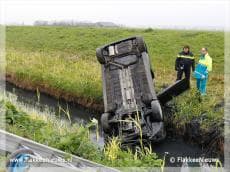 Twee gewonden door auto te water