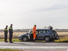 Bestuurster komt met de schrik vrij
