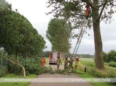 Zomerstorm laat sporen achter