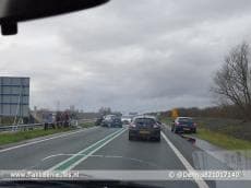 Vertraging op N59 door ongeval