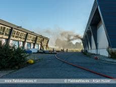Brand in loods Buitenhaven Stellendam