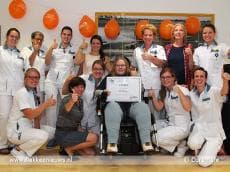 Cheque voor Stichting Spieren voor Spieren