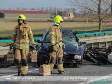 Afsluiting N59 door ongeval nabij Oude-Tonge