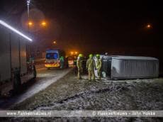 Ongevallen door gladheid op Goeree-Overflakkee