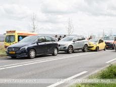 Eend veroorzaakt kettingbotsing
